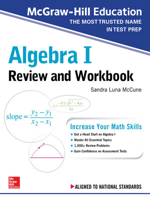 cover image of McGraw-Hill Education Algebra I Review and Workbook